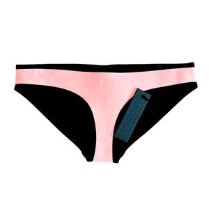 TRIANGL Pink/black Neoprene Bikini Bottom Size S New Swim Beach Pool Summer